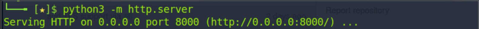 initiated a python webserver (python3 -m http.server) to serve the poc2.xml file.